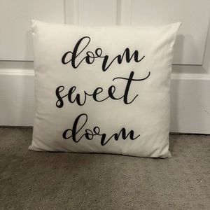 Dorm sweet dorm pillow case